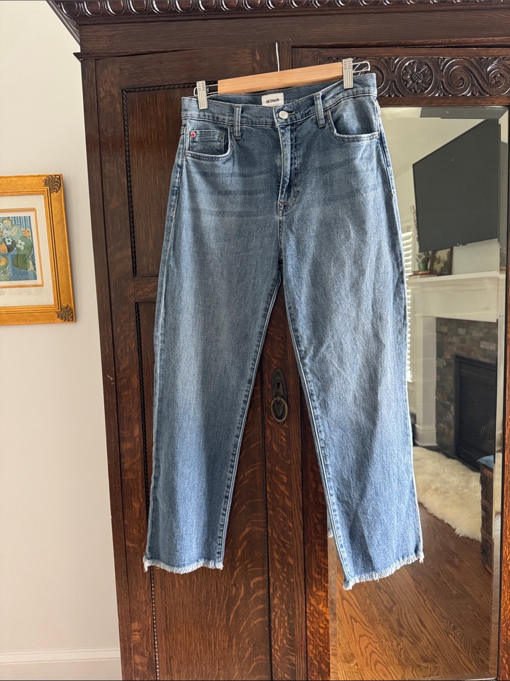 Hudson Noa High Waist Ankle Straight Leg Jeans